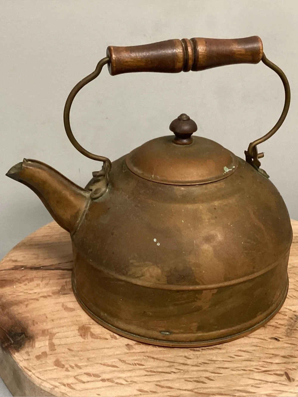 🟠 Vintage - Paul Revere Copper Crafted Tea Pot - Tea Kettle - Rome NY - Unique